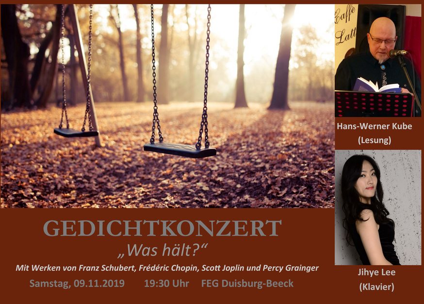 Gedichtkonzert - Hans-Werner Kube und Jihye Lee