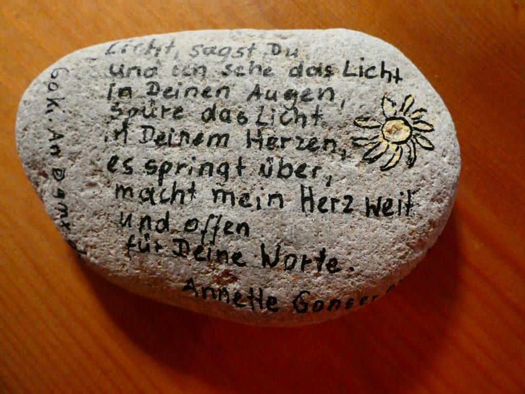 Poesie-Steine von Annette Gonserowski