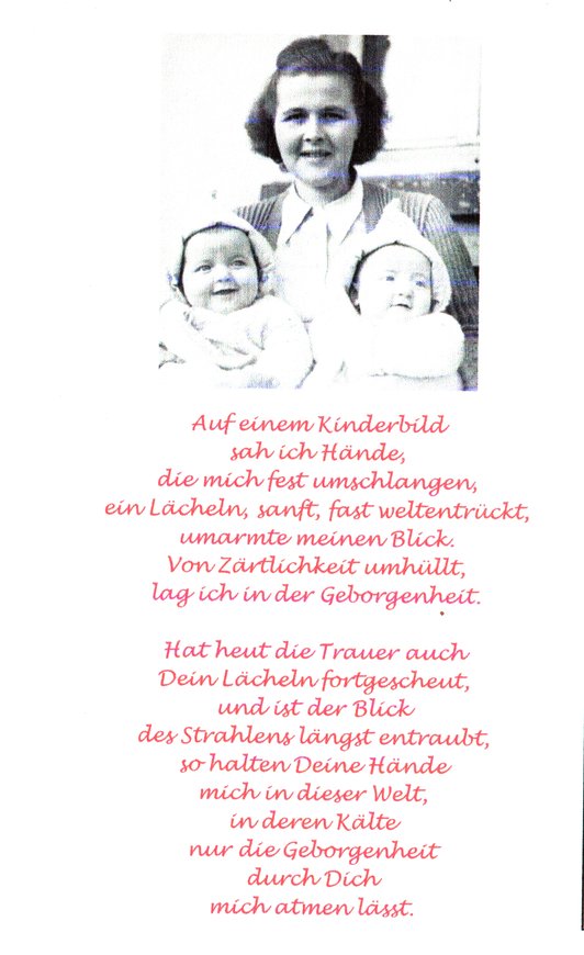 Annette Gonserowski - Kinderbild und Gedicht