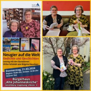 Lesung Neugier auf die Welt - Collage