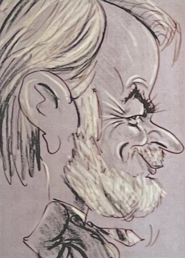 Edmund Ruhenstroth - Karikatur