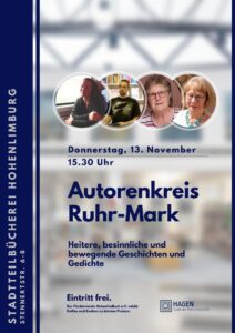 Plakat Lesung Autorenkreis Ruhr-Mark Hohenlimburg 13.11.2025