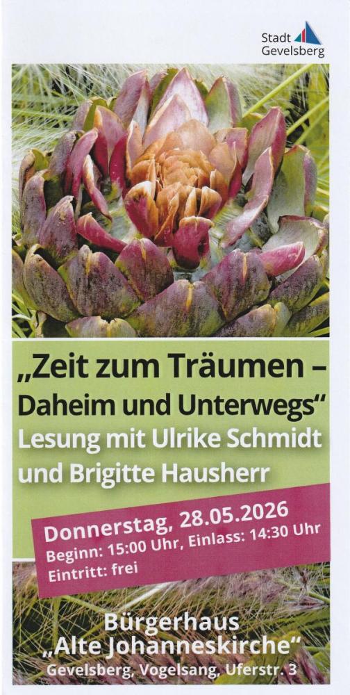 Lesung 2026 - Zeit zum Traeumen